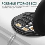 All-in-One 60W USB Fast Charging Travel Data Cable Set Multi-Port Charger with Type-C, Lightning & Micro USB Inbuilt Mobile Stand Universal Charging Kit for All Android Devices - Image 9