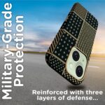 AIBEX Aramid Fiber Mag-Saf Case Compatible for iPhone 15 | Slim Protective Back Cover with Built-in Magnets | Wireless Charging Support | Camera Ring Stand | Shockproof with Air Guard Corners - Image 3