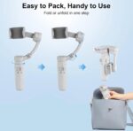 M1 Foldable 3-Axis Gimbal Stabilizer | Advanced Gyroscope | Shake-Free Footage | Object Tracking | Panoramic, Time-Lapse & Slow-Motion | 2500mAh Battery | Ideal for Vlogging & Travel - Image 6