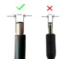 Power Cord & dell Original Chromebook 11 3120 Charger, 65w Big Pin Adatper, Black - Image 3