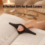 One-Handed Page Spreader | Ergonomic Thumb Holder for Effortless Reading | Lightweight Accessory for Commuting, Travel & Relaxing | Portable Bookmark Gift for Book Lovers, Deep Blue - Image 3