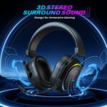 Taiahiro Gaming Headset (Black-Gray) - Image 5