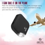 8000mAh Mini Power Bank with Type-C & Micro Input, Fast Charging Portable Charger for Mobile, Earbuds & Smartwatch – Black - Image 6