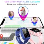 Children's Smartwatch 4G GPS, Intelligent Children's Watch with WiFi, SMS, Call, Voice and Video Chat, Bluetooth, Alarm Clock, Learning Plan, Pedometer, Smartwatches for Kids - Image 3