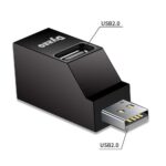 Dyazo 3-Port USB Data Hub High Speed Splitter Plug/Box/Adapter Expansion, Small, Compact, Universal Data Transfer, Wide Compatibility: Windows, Mac OS (Black) - Image 3