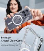 Jkobi Shockproof Crystal-Clear Back Cover for Motorola Moto Edge 50 Neo (Magsafe Wireless Support | Drop & Camera Protection | Hard Polycarbonate) - Image 3