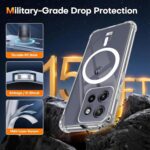 Jkobi Shockproof Crystal-Clear Back Cover for Motorola Moto Edge 50 Neo (Magsafe Wireless Support | Drop & Camera Protection | Hard Polycarbonate) - Image 6