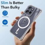 Jkobi Shockproof Crystal-Clear Back Cover for Motorola Moto Edge 50 Neo (Magsafe Wireless Support | Drop & Camera Protection | Hard Polycarbonate) - Image 7