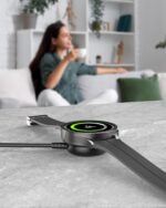 Charger for Samsung Watch Compatible with Galaxy 7/6/6 Classic/5/5 Pro/4/4 Classic/3/Active Ultra/FE Watch-Charger USB Magnetic Charging-3.3ft/1m - Image 3