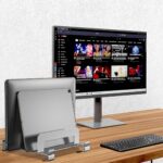 ZORBES® 3 Slot Vertical Laptop Stand, Metal Computer Stand Base, - Image 7