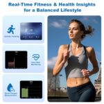 Smart Ring for Women Men - Titanium Health Fitness Tracker Ring with Heart Rate, Step Counting (Black, 13) - Image 5