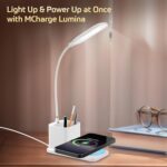 Mobilla MCharge Lumina | 15W Wireless Charger with Table Lamp | Touch Sensor | Flexible Neck | 3 Lighting Modes | Pen Stand | Night Lamp | Advanced Safety | Strong Magnet (White) - Image 10