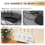 Self-Adhesive WiFi Router Storage Box | Wall Mount Router Holder Shelf for Modem, Set-Top Box & Smart Devices | Space-Saving Cable Organizer Stand for Home & Office - Image 9