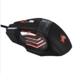 Wired RGB Gaming Mouse with 7 Programmable Buttons, 5500 DPI Adjustable Laser Sensor, 5-Color Breathing Light, Black - Image 3