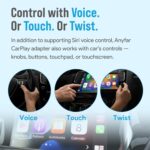 Wireless CarPlay Adapter for iPhone, Dual-core 5G Chip (Upgraded), Auto-Connect in Seconds, 5.8Ghz WiFi No Lag, Car Play Dongle with USB-C & A Cables for Wired CarPlay Feature Car, A4 - Image 4