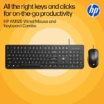 HP KM120 Wired Mouse and Keyboard Combo (AB3D0AA) - Image 3