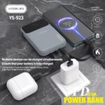 923 Power Bank with Built-in Cables, USB-C and Lightning, Digital Display, Grey - Image 7