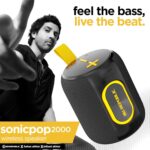 Nu Republic Sonicpop 2000 Wireless Speaker 16W Output, 6 Hrs Playtime, 66mm Dynamic Driver, Multi RGB Led Lights (Black) - Image 3