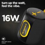 Nu Republic Sonicpop 2000 Wireless Speaker 16W Output, 6 Hrs Playtime, 66mm Dynamic Driver, Multi RGB Led Lights (Black) - Image 7