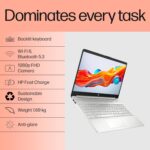HP 12th Gen Intel Core i5 Laptop (16GB DDR4, 512GB SSD),FHD, Windows 11, MS Office 2021, Silver, 1.69kg, Backlit Keyboard, Dual Speakers, fq5330TU - Image 4