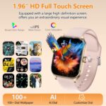 Smart Watch for Women Men with Text and Call, 2025 New AI Smartwatches with Heart Rate/SpO2/Sleep/Stress Monitor, 100+ Sports Modes, GPS Fitness Watches Compatible with iOS/Android (GPS, Pink) - Image 4