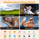 Smart Watch for Women Men with Text and Call, 2025 New AI Smartwatches with Heart Rate/SpO2/Sleep/Stress Monitor, 100+ Sports Modes, GPS Fitness Watches Compatible with iOS/Android (GPS, Pink) - Image 9