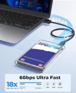 CARE CASE Transparent Portable External Hard Disk Drive - 500 GB - 1 Year Warranty - USB 3.0 for PC Laptop Windows Mac Xbox PlayStation Router Nintendo (500 GB) - Image 3
