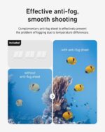 TELESIN Waterproof Case with Anti-Fog for DJI Osmo Action 6 Camera, Underwater Housing Shell Cage Supports 60M/196FT Deep Diving Scuba Snorkeling with Quick Release Bracket Screw - Image 6
