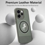 Jkobi PU Leather Finish Back Cover Case for Oppo Reno15 Pro Mini 5G | Oppo Reno 15 Pro Mini 5G (Professional Minimalist Texture | MagSafe Compatile | Camera Protection | Sleek Sober Formal) - Image 6