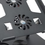 EYUVAA LABEL Adjustable Laptop Stand with 360° Rotating Base & Dual Fan Cooling Stand, Wide Compatibility 10-17 inches| Compatible for Tablet, Notebook and All Laptops - Image 7