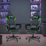 Valor X USA Striker 2026 Edition | Ergonomic Gaming & Office Computer Chair | Premium PU Leather | Dual Massager Back Support | Adjustable Neck & Lumbar Pillow | Ergo Sync Armrests | Footrest (Green) - Image 4