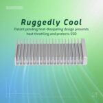 OWC Express 1M2 40Gb/s Portable NVMe SSD USB4 (Thunderbolt Compatible/USB-C) Ultra Fast External SSD Drive with Aluminum Heat Sink Enclosure (Enclosure Only) - Image 5