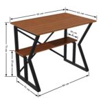 TEKAVO Computer Table I Laptop Table I Study Table I Writing Desk I Laptop Desk I Desk for Adults I Meeting Table I Multipurpose Table I(Walnut) 92 x 74 x 61 cm_DIY. - Image 3