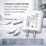 44W Type C Flash Charger Adapter Compatible with Vivo V40e/V40/V40 Pro/V40e/Y300 5G/Y28e/Y28s/T3 Lite/Y58/Y200 Pro/V30e/Y18i/Y18/Y18e/V30/V30 Pro/V29 - Image 7