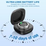Smart Ring for Women Men - Titanium Health Fitness Tracker Ring with Heart Rate, Step Counting (Silver, 8) - Image 7