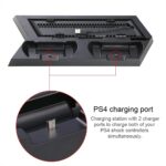 New World Vertical Stand Cooling Fan for PS4 - USB Hub Controller Charging Dock All in One for Fat, Slim, Pro Gaming Console - Image 3