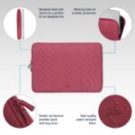 RIVACASE Suzuka ECO Laptop Sleeve 13.3-14 inches fits Most Popular MacBook, Laptops, Ultrabooks and Tablets ECO-Friendly RPET Water Resistant Polyester Fabric - Image 5