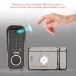 Link Smart Flexi 5-in-1 IP67 Waterproof Wi-Fi Smart Rim Lock | Fingerprint, App, PIN, Card, Key | Digital Main Door Lock with Mobile Access, Gold - Image 4