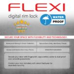 Link Smart Flexi 5-in-1 IP67 Waterproof Wi-Fi Smart Rim Lock | Fingerprint, App, PIN, Card, Key | Digital Main Door Lock with Mobile Access, Gold - Image 6