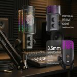 DIGIMORE USB Microphone System | Boom Arm Mic | 192kHz Sampling | Unidirectional | for Streaming, Podcast, Gaming & Recording | PC Compatible (D-530) - Image 5