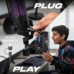 DIGIMORE USB Microphone System | Boom Arm Mic | 192kHz Sampling | Unidirectional | for Streaming, Podcast, Gaming & Recording | PC Compatible (D-530) - Image 7