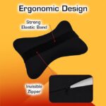 BigPlayer Car Neck Pillow, Car Seat Neck Rest Cushion, Ergonomic Neck Support Pillow, Car Seat Head Rest, Neck Pain Relief Support for Office Chair, Travel, All Cars Support - Image 4