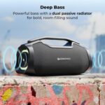 Zebronics 50W Bluetooth Speaker, Dual 5.7cm Drivers, 8.9cm Subwoofer, Upto 5Hrs Playback, Dual Passive Radiators, RGB Modes, 6.3mm Mic Input, TWS, BT v5.3, USB, AUX, Type-C (Sound Feast 450) - Image 5