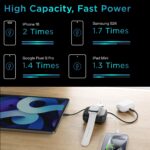 URBN 10000mAh Atom Link 5-in-1 Magsafe Power Bank | Built-in USB Type-C Input & Lightning Cable | 15W Fast Wireless & 20W Wired Charging | Compatible with Apple Watch | Strong Magnetic Hold (Black) - Image 6