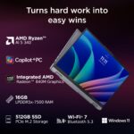 Lenovo IdeaPad 5 2-in-1 AMD Ryzen AI 5 340 (16GB RAM/512GB SSD/14 (35.5cm)/WUXGA IPS/Windows 11/Copilot+PC/Microsoft 365 Basic + Office 2024/Digital Pen 2/Grey/1.6Kg), 83KT0052IN Convertible Laptop - Image 6