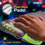 FRONTECH KB-0013P Wired Gaming Keyboard | 104 Keys with Rainbow Backlight | 19 Anti-Ghosting Keys | USB Plug & Play | 1.5m Braided Cable | White-Grey | Compatible with Windows 11/10/8/7 - Image 6