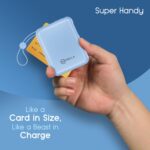 MPower X2 Powerbank | 27W High-Speed Output | 10000mAh Battery | Built-in Type-C & Lightning Cables | Dual Fast Charging Ports | Battery Display | Matte Finish | Multi-Layered Protection (Blue) - Image 3