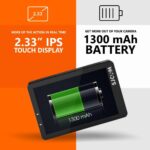 SJCAM SJ10X Optical 12 MP 4K24fps | 5.91 cm (2.33") UHD IPS Touch Display Action Camera | 10M Waterproof Body | Gyro Stabilization | Mono (1 Internal Microphone) | VLOGING, Black - Image 4