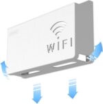 Wireless WiFi Router Wall Mounted Shelf Holder TV Device Storage and Media Distribution Shelf Wall Mount Bracket Multi Function Router Storage Rack for WiFi Holder Hanging Shelves_ 1 Pcs - Image 5
