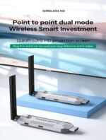 ETZIN 100M Wireless HDMI Video Audio Transmitter Receiver Extender Display Adapter Dongle for TV Box Wireless HDMI Transmitter and Receiver, 350FT Long Range 2.4G/5G 1080P ABS EPL-1451WA - Image 7